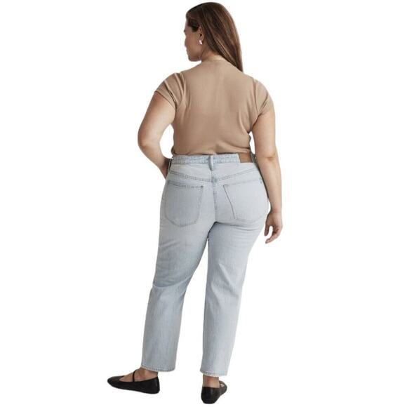 Madewell Plus Perfect Vintage Straight Jeans Womens 24W Distressed NWT $138 - Picture 4 of 16